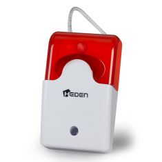 Alarme autoalimentée pour camera Heden rouge-blanc