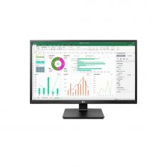 ECRAN LG 27" Noir IPS 16:9 FullHD 1920x1080 250cd/m² 5ms VGA DVI 2xUSB HDMI DisplayPort 75Hz 2xHaut-parleurs Inclinable pied reglab  haut /  27BK55YP-B