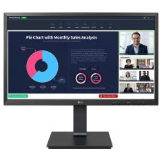 ECRAN LG 24 Noir 24BP750C-B 16:9 IPS 5ms FHD 1920×1080 250cd/m2 HDMI DP 2xUSB Webcam 2MP et micro intégrés Inclinaison/Réglable hauteur/Orientation"