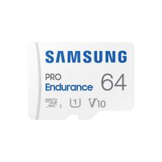 CARTE MEMOIRE SAMSUNG 64G MICRO SD  Pro Endurance avec adaptateur SD classe 10 MB-MJ64KA/EU