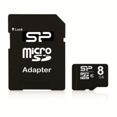 CARTE MEMOIRE SILICON POWER MICRO-SD Class 10 8Go SP008GBSTH010V10