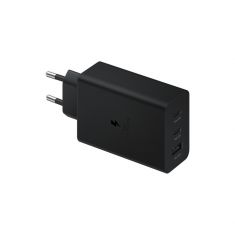 Chargeur adaptateur secteur Ultra Rapide TRIO 65W, 2x Ports USB Type C & 1x USB Type A (sans câble) Coloris Noir Samsung EP-T6530NBEGEU -  