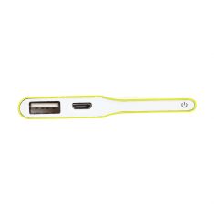 ***Batterie de secours 3200mAh vert 1 port USB 1A - bouton tactile Toucher peau de pêche ULTRA FIN 5mm d'épaisseur