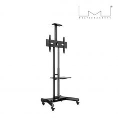 Support Pied à roulette MULTIBRACKE TS pr moniteur 139,7cm 55 2,03m 80" Capacité 90 kg. VESA 200x200mm 800x500 mm"