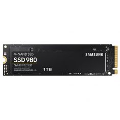 SSD SAMSUNG Serie 980 1 To M.2 2280 PCIeGen.3 X4, NVMe1.4 DRAMless Vitesse jusqu'a 3000 Mo/s MZ-V8V1T0BW