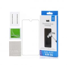 WE Verre trempé SAMSUNG GALAXY A34 5G: Protection écran - anti-rayures - anti-bulles d'air - ultra-résistant - dureté 9H Glass