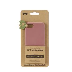WE Coque de protection BIODEGRADABLE APPLE IPHONE 6 / 6S / 7 / 8 / SE 2020 Fushia: 100% biodégradable et compostable  semi-rigide 
