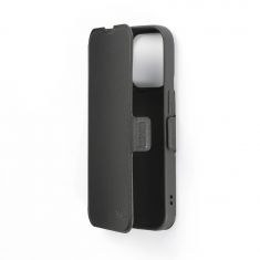WE Etui folio AIMANTE APPLE IPHONE 15 PRO MAX Noir:  fermeture magnétique - anti-chocs - Accès caméra – porte-cartes - Fonction support