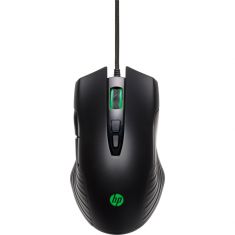 Souris Filaire rétroéclairée HP X220 Vitesse Précision extreme PPP réglables 7 boutons pieds en Teflon capteur optique PixArt 8DX48AA#AB