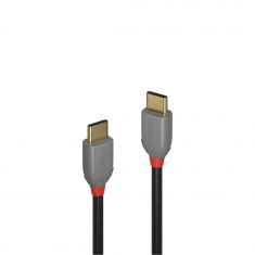 Câble USB 2.0 Type C mâle/mâle, 3A, Anthra Line, 2m