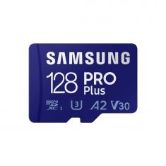 CARTE MEMOIRE SAMSUNG 128 Go MICRO-SD PRO PLUS avec lecteur USB Classe 10 /  MB-MD128KB/WW