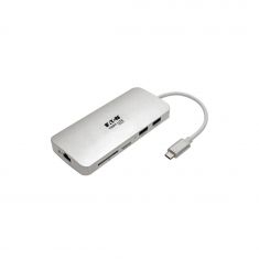 Tripp Lite by Eaton -Stationd'accueil USB-C - HDMI 4K, portsUSB 3.2 Gen 1, HUB USB-A/C, carte m