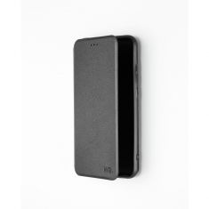 Etui folio CLASSIQUE Noir: Avec fenêtre - anti-chocs - léger - ultra-fin - fonction support - accès caméra - compatible pour REDMI 8A