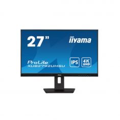 Ecran IIYAMA 27" dalle IPS ULTRA MINCE 4K 3840x2160 4ms 350 cd/m² 1xDVI 1xHDMI 1xDisplayPort 2xUSB 2xHPs 15cm pied réglable en hauteur Pivot XUB2792UHSU-B5