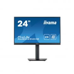 Ecran IIYAMA 23,8" Noir VA 16:9 4ms 1920x1080 250 cd/m² 1xHDMI 1xDisplayPort HPs 2x2W 3 cotes ss bordure Réduc lumière bleue Pied réglab hauteur, Pivot