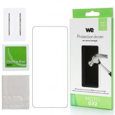 WE Verre trempé MOTOROLA MOTO G32 : Protection écran - anti-rayures - anti-bulles d'air - ultra-résistant - dureté 9H Glass