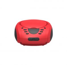 Lecteur - Radio CD - USB WeKids: FM, Lecteur CD/CD-R/CD-RW/MP3, RMS2*2W, entrée Aux et Micro, modèle Rouge uni