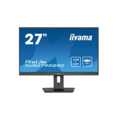 Ecran IIYAMA 27" Noir dalle IPS 4ms 350 cd/m² ULTRA MINCE 2560x1440 1xHDMI 1xDisplayPort 1xUSB-C 2xUSB 2xHPs 15cm pied réglable hauteur Pivot