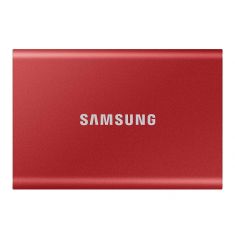 SSD EXT SAMSUNG T7 1TO rouge métallique USB 3.2 Gen 2 MU-PC1T0R/WW