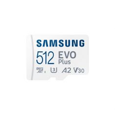 CARTE MEMOIRE SAMSUNG 512G MICRO SD EVO PLUS 2021 avec adaptateur SD 4K classe 10 MB-MC512KA/EU
