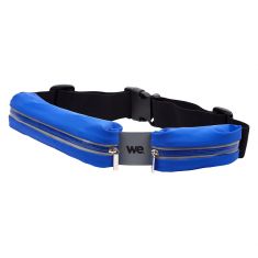 ***Ceinture sport bleue en Lycra Waterpoof, double poche Universel jusqu'à smartphone 5.7'