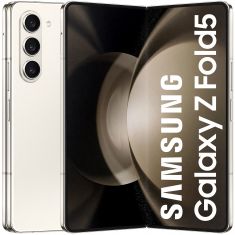Smartphone Galaxy Z Fold5 5G Bege 512Go 12Go Ecran Pliable 7,6'' QXGA+ 120Hz adaptatif, écran externe 6,2 IPX8 Partage dénergie sans fil 4,5W 