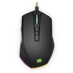 Souris Filaire Gaming HP Pavilion 200 Noir Confortable,Eclairage RVB 12 modes,Ergonomique Pour droitiers Precision 5 boutons, 3200 PPP 5JS07AA#ABB 
