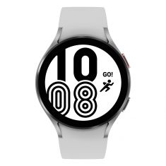 SAMSUNG Galaxy Watch4 44M Bluetooth Silver Aluminium bracelet silicone OS Google Electro cardiogramme pression sanguine design sport SM-R870NZSAXEF DAS 0.567W/K