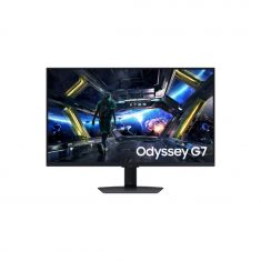 Ecran 32'' Samsung Gaming ODYSSEY G7 Noir IPS 144Hz 1ms 3840X2160 350 cd/m² 2xHDMI DP 2xUSB LAN HPs Smart TV Pied reglable en hauteur Inclinable Pivotable