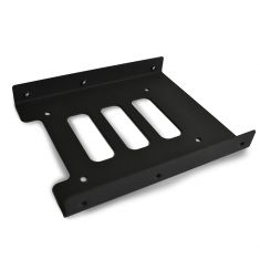 Adaptateur HEDEN pr 1 disque dur SSD/HDD 2.5" en baie 3.5 +câble SATA 70cm +câble alim sata- 4 pins de 20cm"