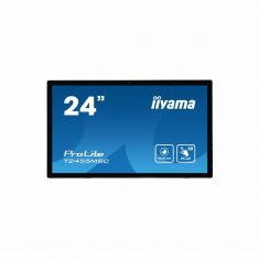 Ecran IIYAMA 24"Tactile PCAP conceptions en verre sans cadre  IPS 10points 1920x1080 5ms 400 cd/m² 1xDisplayport 1xHDMI HPs 2x1W 2xUSB / T2455MSC-B1