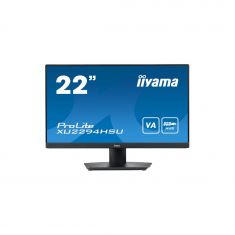 Ecran IIYAMA 21.5" Noir ULTRA MINCE VA 16:9 1920x1080 1ms 250cd/m² 1xHDMI 1xDP 2xUSB HPs Réduction lumière bleue 3 côtés ss bordure / XU2294HSU-B2