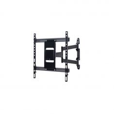 Support mural orientable Noir pour moniteur capacité 35 kg, VESA max 400x400 mm, rotation 180°, inclinaison +10°/-2°  Couleur Noir BTV513/B