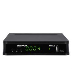 DAEWOO Décodeur satellite DVB S/S2 - TNT SAT - avec carte d'abonnement incluse - Dolby Digital Plus - AC3 - TUNER - EPG - avec télécommande