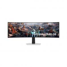 ECRAN 49'' SAMSUNG LS49CG934SUXEN Gaming Odyssey OLED G9 Noir DWQHD 0.03ms 250cd/m² 1xHDMI 2xUSB-C 1xMicroHDMI 1xDP 2xHPs 240Hz Incurvé Pied réglable haut incli