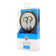 ***Ecouteurs Jack 3.5mm Boîte à enrouleur - 1.10 m Fiches Or D2 Diffusion
