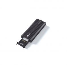 Boitier externe SSD M2 , double interface NVMe+Sata, USB3.2,  câble USB C- USB C/A inclus,  tout en alu