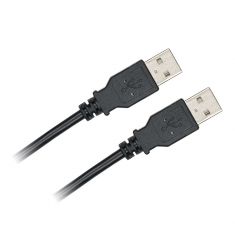 Câble USB2.0 A mâle/mâle 1.80m noir