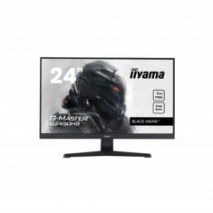 Ecran IIYAMA 23.8 Noir'' 1ms G-Master Black Hawk VA LED 16:9 1920x1080 250 cd/m² 75Hz 1xHDMI 1xDisplayPort HPs Black Tuner G2450HS-B1