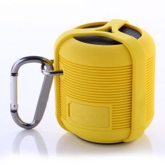 Enceinte Sport Bluetooth Waterpr Jaune, 3W, resiste aux chocs, à la poussière et flotte