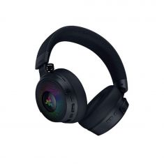 RAZER Kraken V4 Pro Noir - Casque de Jeu sans Fil RGB ,hub de contrôle Sensa HD, haptics hub de contrôle OLED, Triforce 40mm, HyperSpeed & Bluetooth, THX