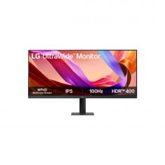 ECRAN LG 34" dalle IPS Noir 21:9 5ms 2560x1080 100Hz 400cd/m2 1500:1 HDR 10 HDMI Displayport Pied inclinable VESA 100x100 / 34U511A-B
