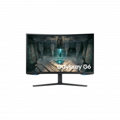 Ecran 32'' Samsung Gaming Smart ODYSSEY G6 Noir 240Hz 1ms 2560x1440 VA Incurvé 1000R 350 cd/m² 16:9 2xHDMI Displayport 2xUSB3.0 LAN Pied rég haut pivot inclinab