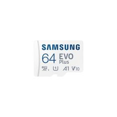 CARTE MEMOIRE SAMSUNG 64G MICRO SD EVO PLUS 2021 avec adaptateur SD classe 10 MB-MC64KA/EU