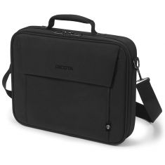 DICOTA Sacoche Ecologique TOP TRAVELLER BASE Noir Pour PC Portable 15-15.6" Ultra legere Rembourré mousse haute densité Garantie a vie D31325-RPET"
