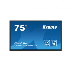 IIYAMA LFD 75" dalle IPS anti-reflet 40 points 3840x2160 Haut-parleurs VGA 3xHDMI USB-C Media 6xUSB HUB 400cd/m² 8 ms Tactile Infrarouge VESA  600x400