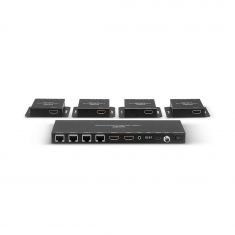 Kit Extender Splitter 4 Ports HDMI 4K30 & IR avec Loop Out, Cat.6 70m