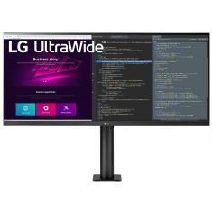 ECRAN LG 34  Noir 34WN780-B 21:9 UWQHD 5ms 3440x1440 300cd/m2 2xHDMI DisplayPort 2xUSB HP 2x7W FreeSync HDR 10 Inclin Pivot Réglable"