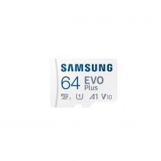 CARTE MEMOIRE SAMSUNG 64G MICRO SD EVO PLUS 2024 avec adaptateur SD classe 10 Lecture 160 Mo/s Ecriture 160 Mo/s MB-MC64SA/EU
