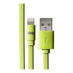 Câble Apple USB/lightning plat: évite de faire des noeuds 1m vert - en silicone